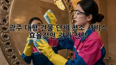 광주 대형 건물 단체 청소 서비스: 효율적인 관리 전략